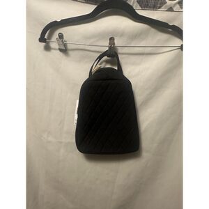 NWT Vera Bradley Lunch Bag Moonless Night Black Quilted 9" x 7.5" x 4.5"